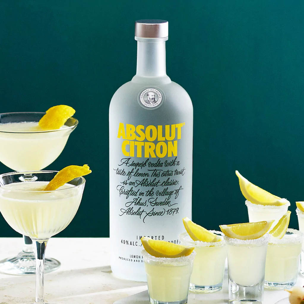 Absolut Citron Vodka Perfect Serve