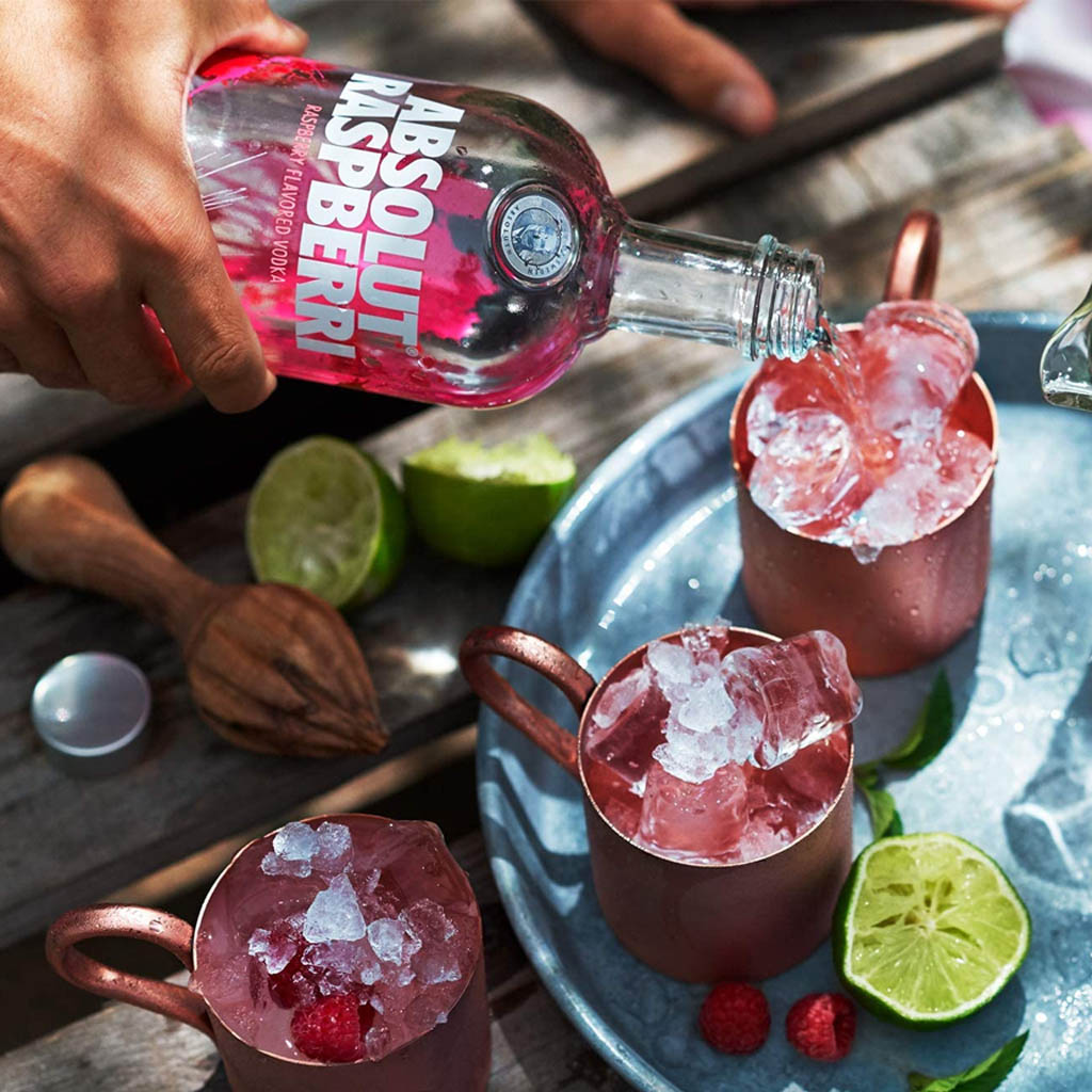 Absolut Raspberri Vodka Perfect Serve