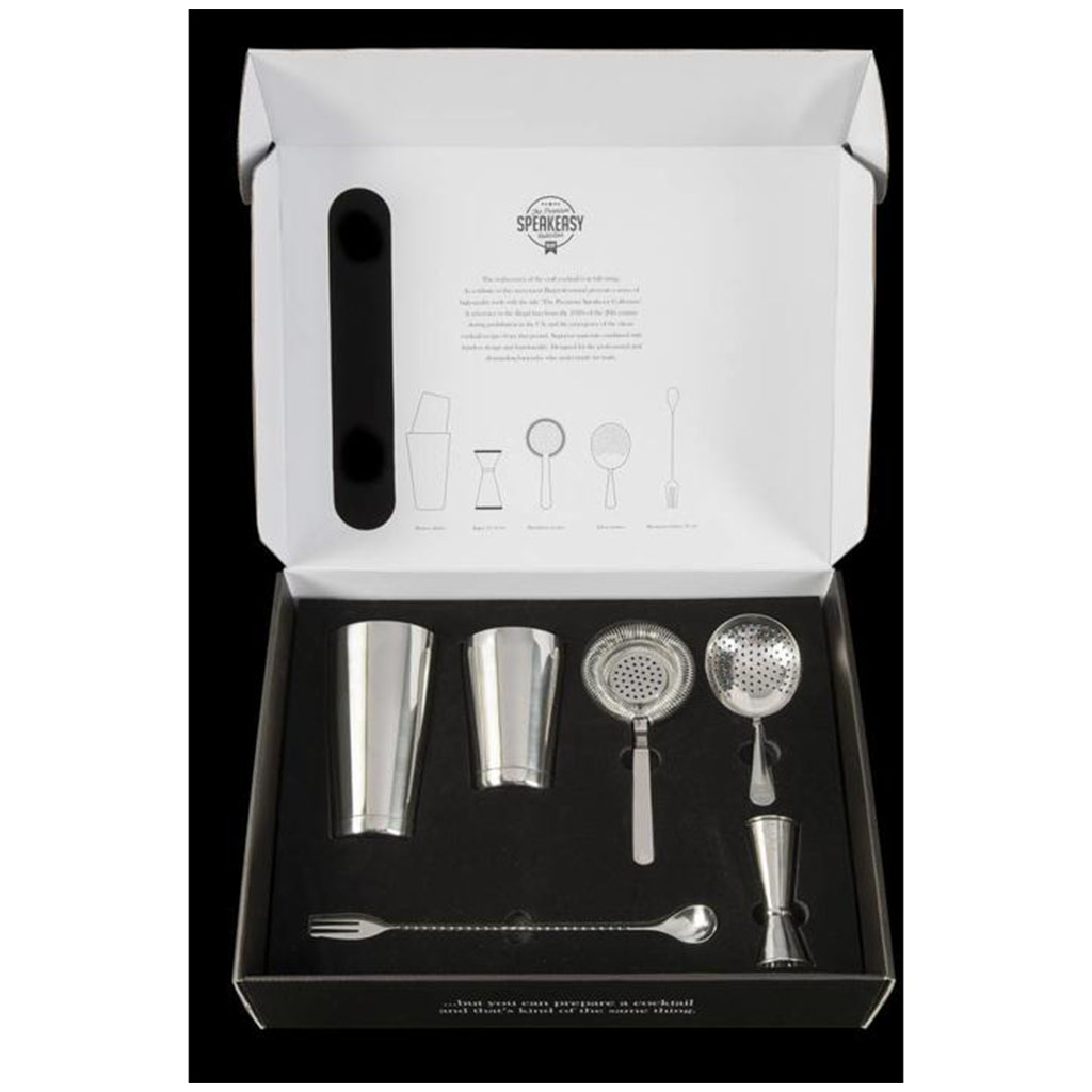 Speakeasy Collection Cocktail Bar Tools Stainless Steel