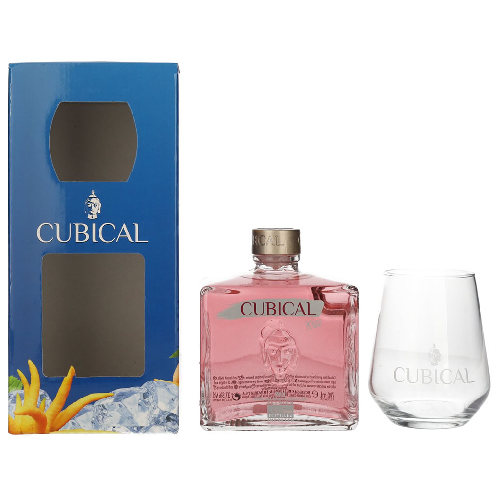 Cubical Kiss Gin 70cl Gift Pack Unboxed