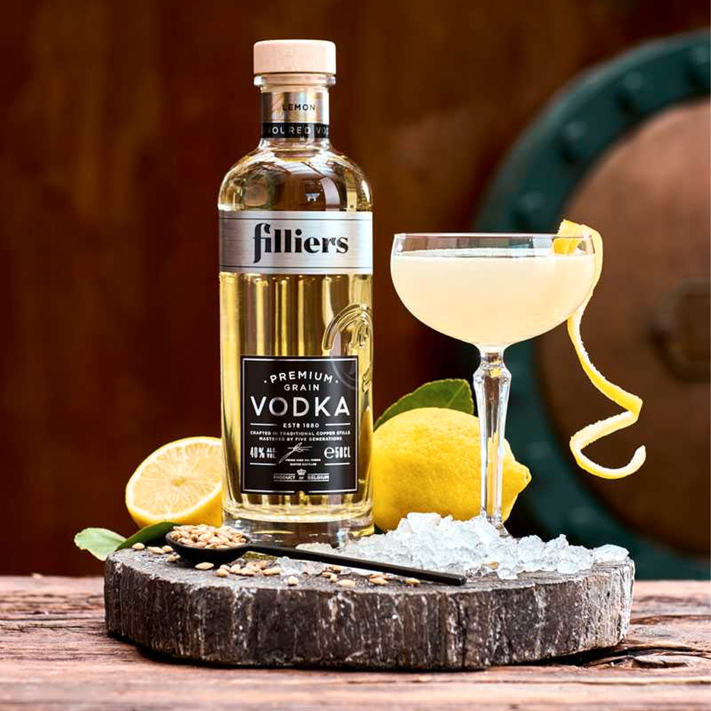 Filliers Premium Grain Vodka Lemon Lemon Drop Perfect Serve