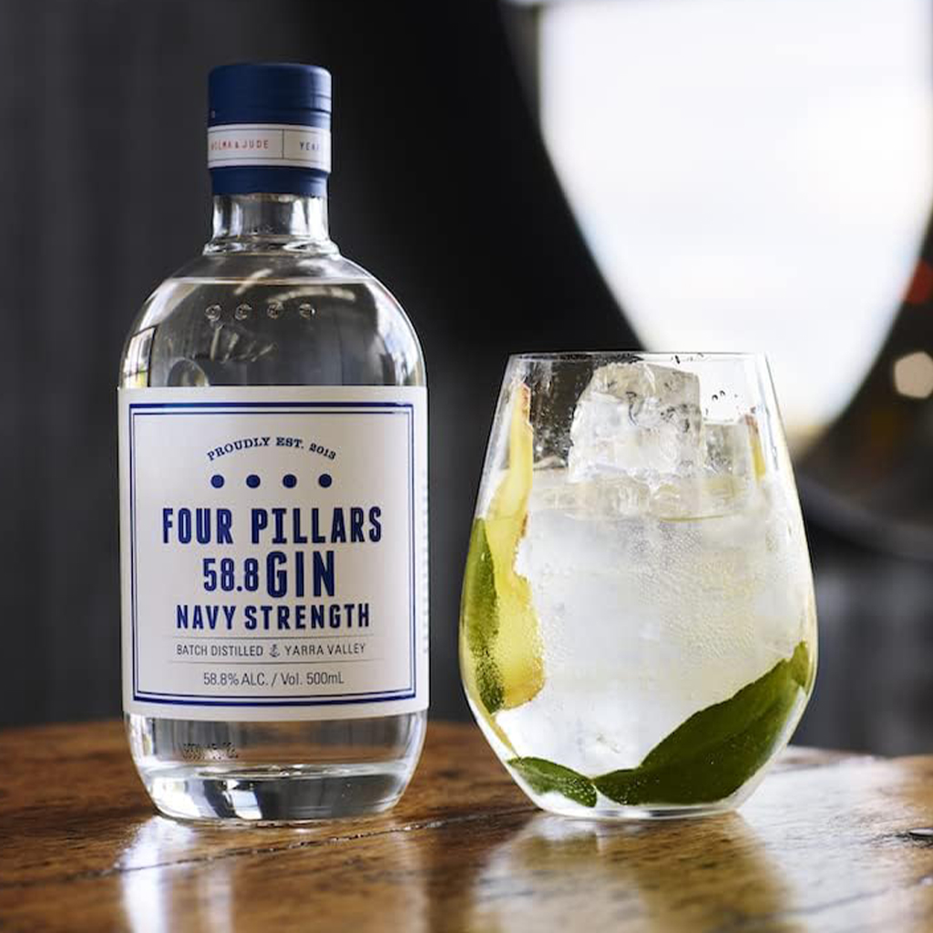 Four Pillars Navy Strength Gin Perfect Serve