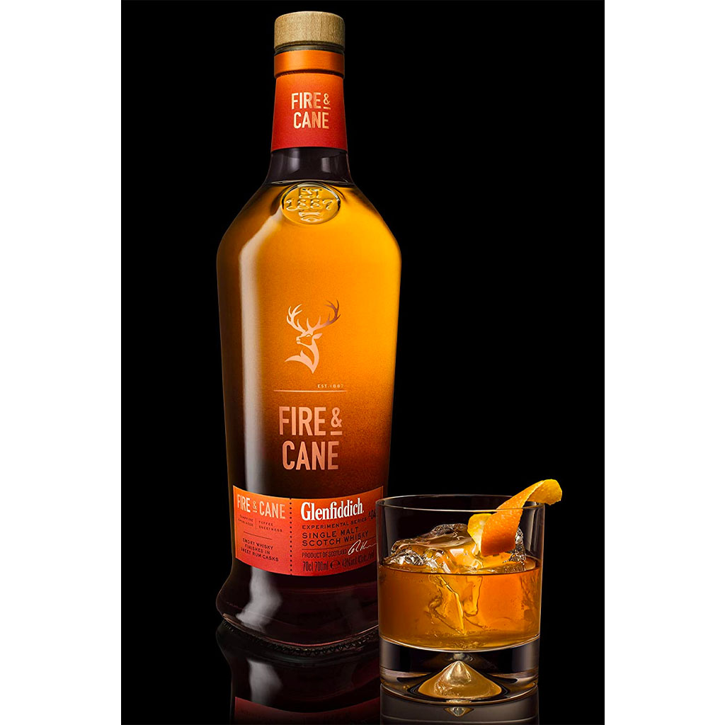 Glenfiddich Fire & Cane Single Malt Scotch Whisky Perfect Serve