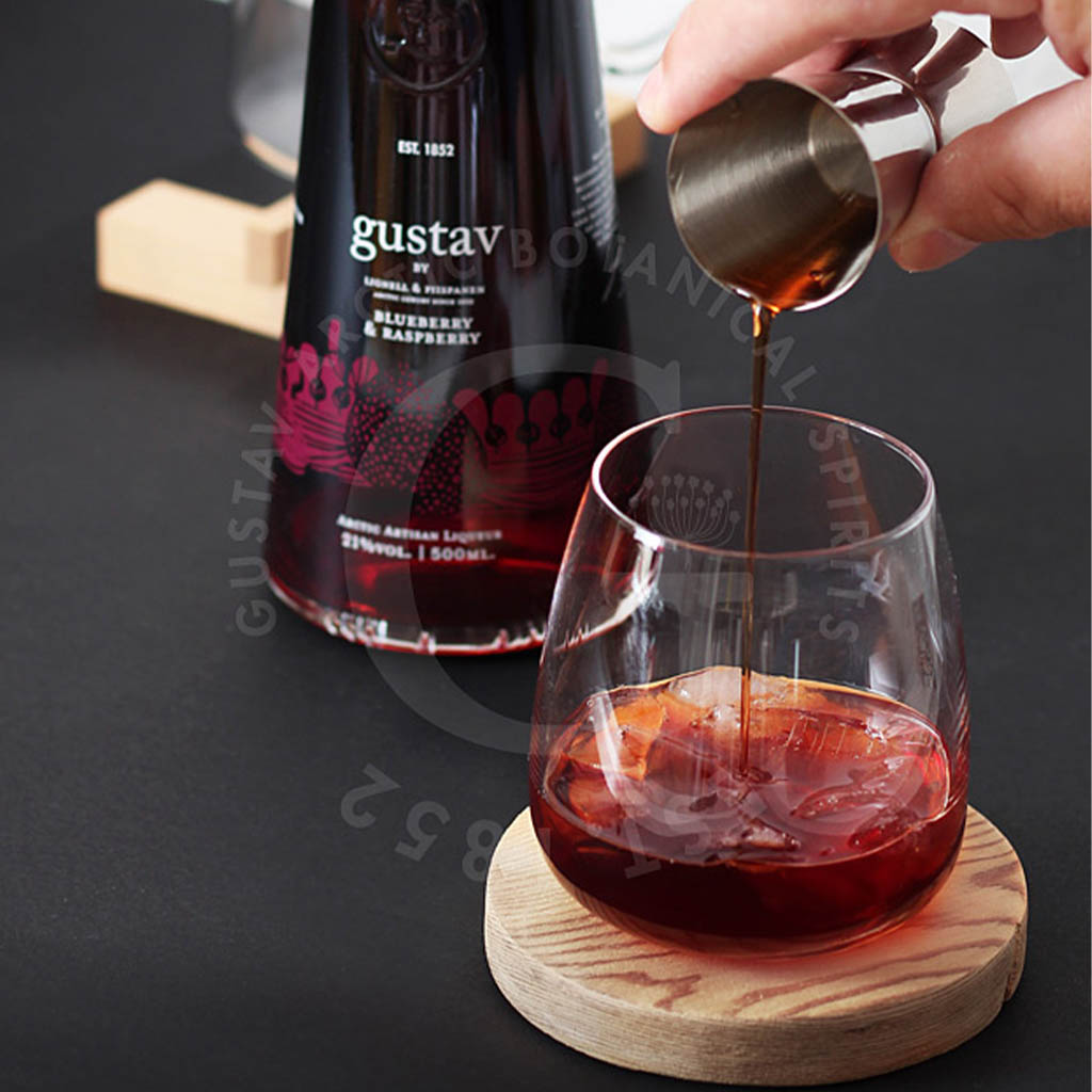 Gustav Arctic Blueberry & Raspberry Liqueur 50cl