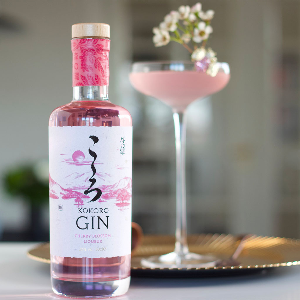 Kokoro Gin Cherry Blossom Liqueur Perfect Serve