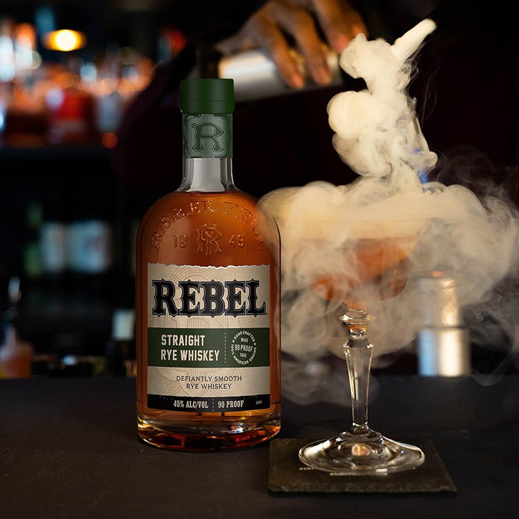 Rebel Straight Rye Whiskey Perfect Serve