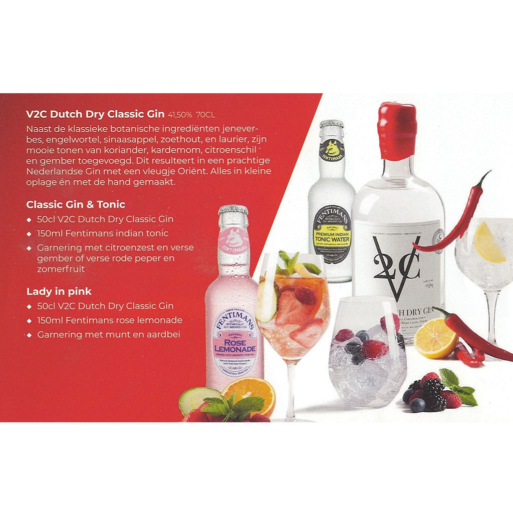 V2C Classic Dutch Dry Gin (Mini) 5cl